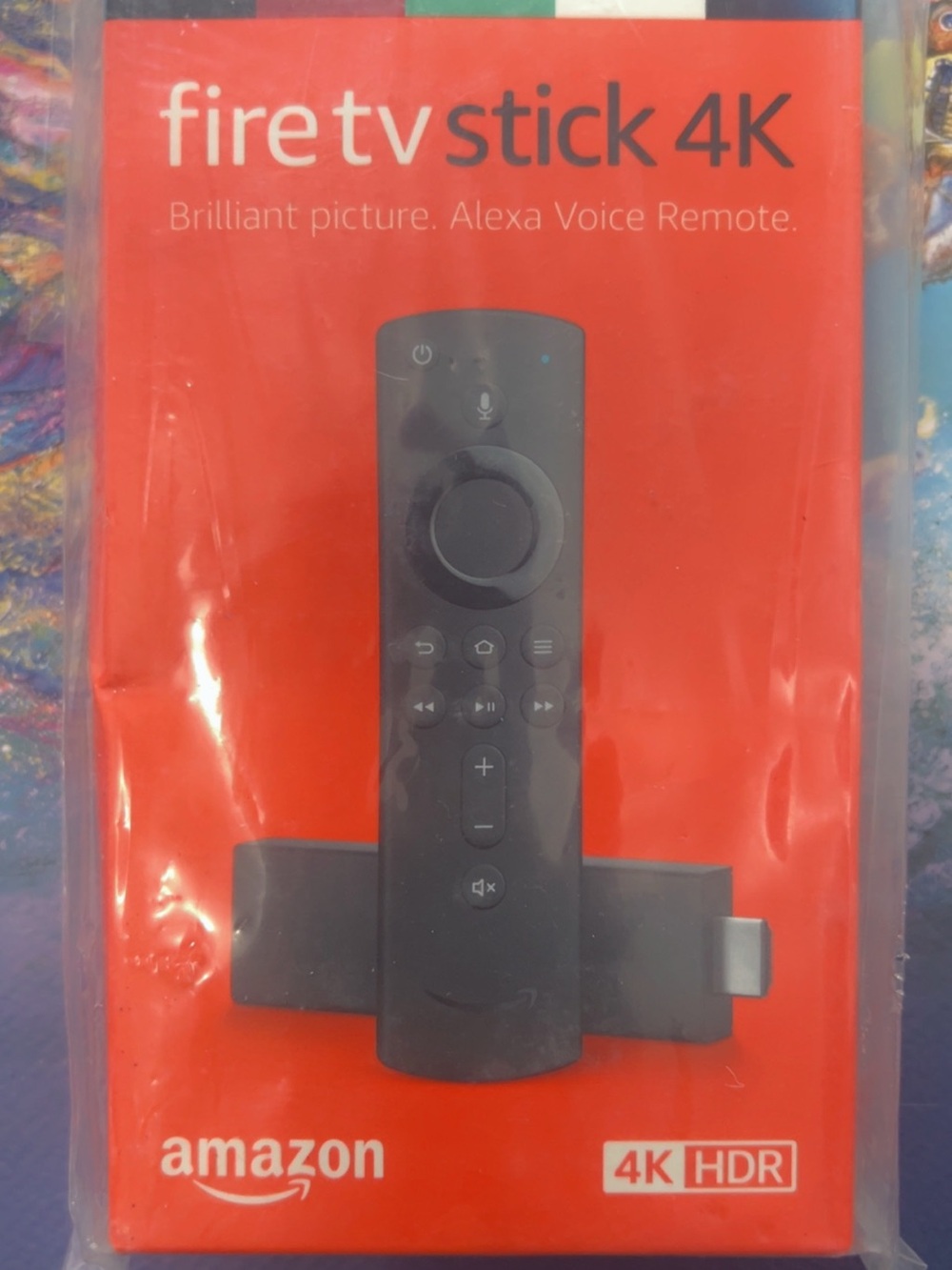 Amazon Streaming Remote with Bright Orange Packaging